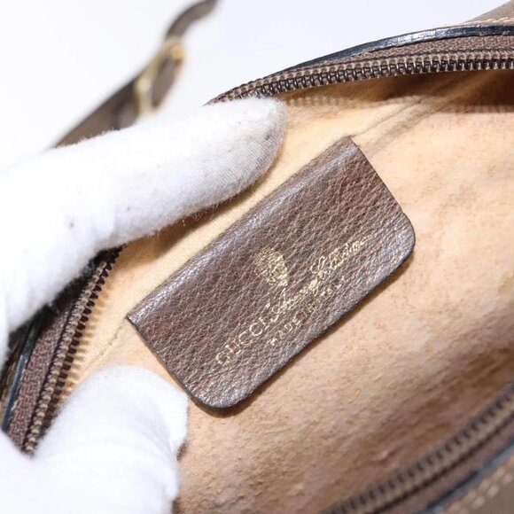 GUCCI GG Supreme Web Sherry Line Shoulder Bag PVC Beige 68 02 004 Auth 134064 - Picture 14 of 16